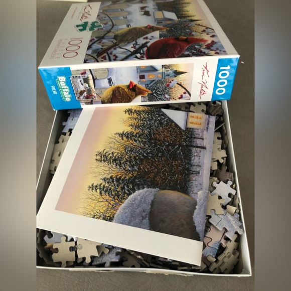 Kim Norlien | White Crimson Morning 1000 Piece Puzzle - Picture 3 of 3